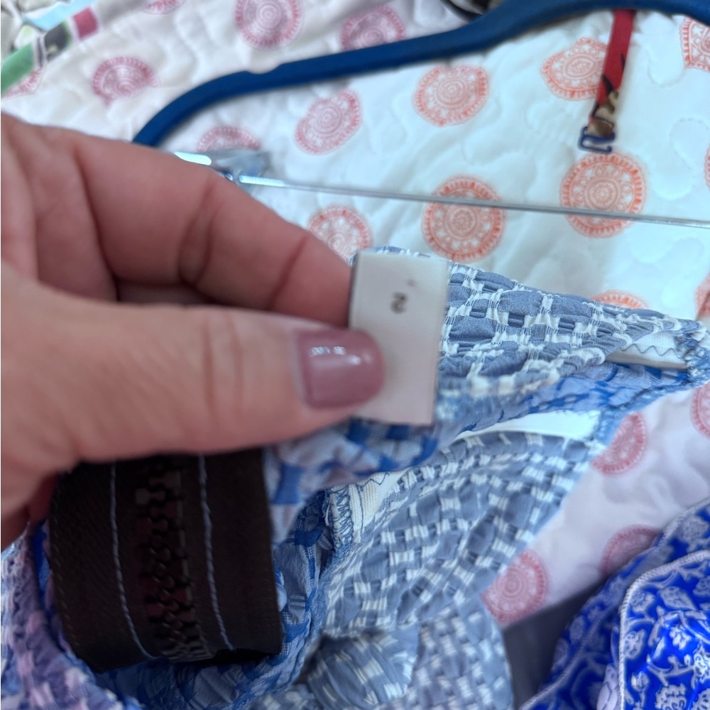 Lisa Marie Fernandez Blue and White Checkered One Piece - Picture 6 of 10